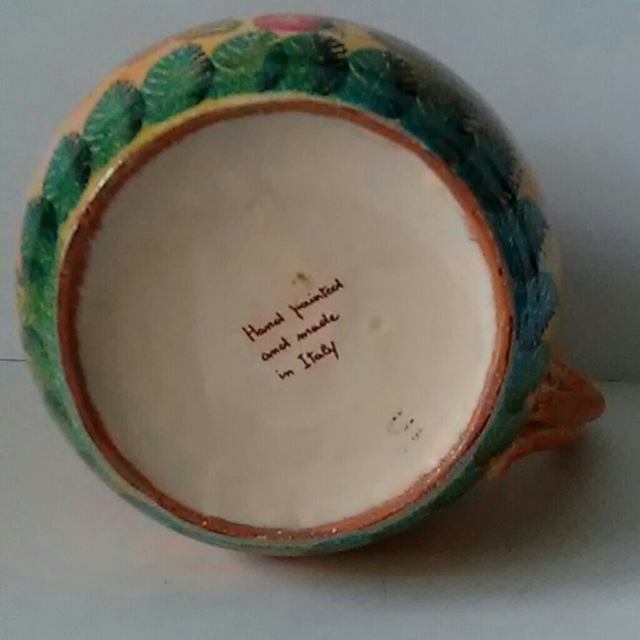 Hand Painted Made in Italy Pitcher - Picture 6 of 8